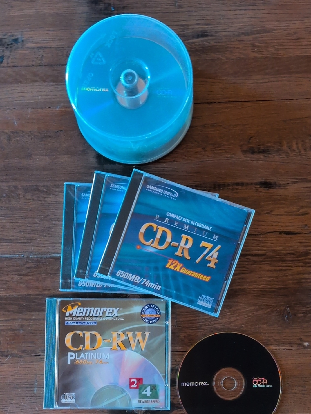 Bundle of 35 CD-Rs and 1 CD-RW Recordable discs.